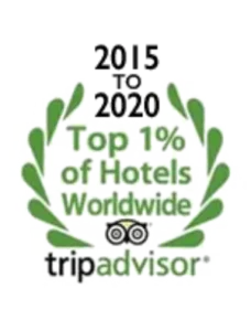 Trip Advisor Top 1% of Hotels Worldwide