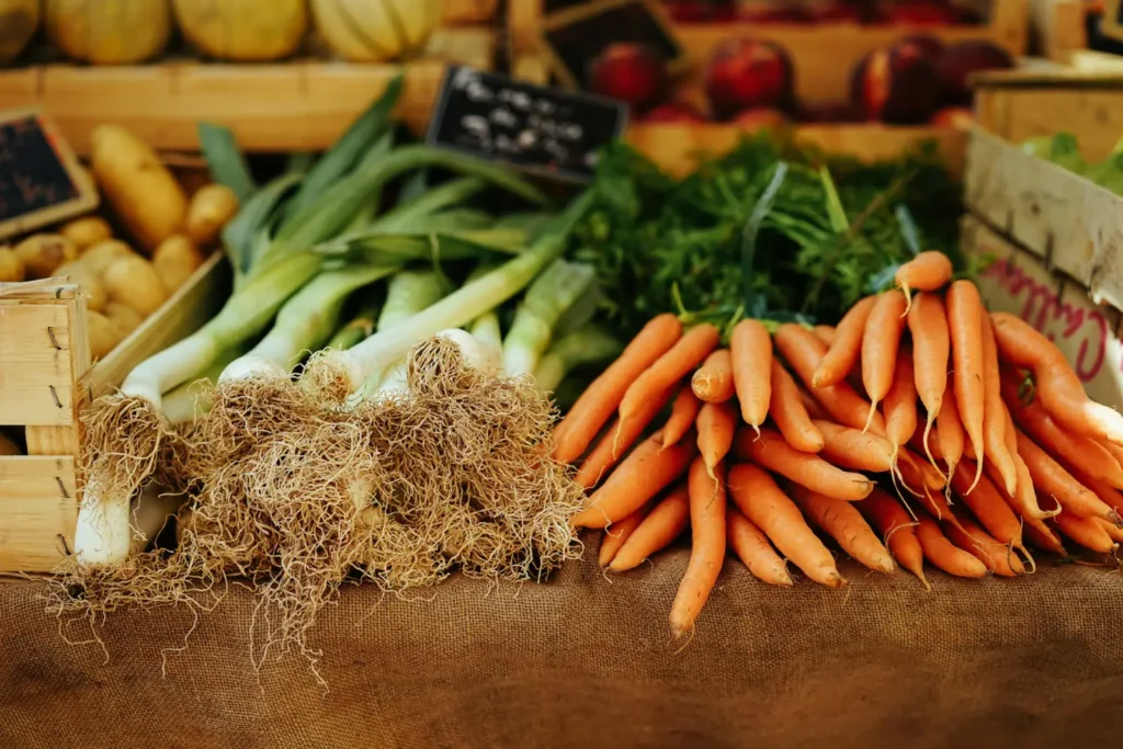 Vibrant vegetables grown in the fertile lands of Bali