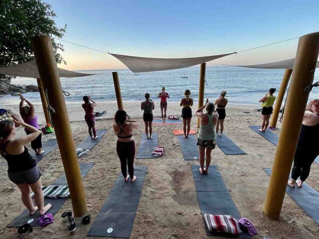 reclaim your calmness from doing yoga at the beach
