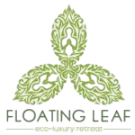 Floating leaf logo colored